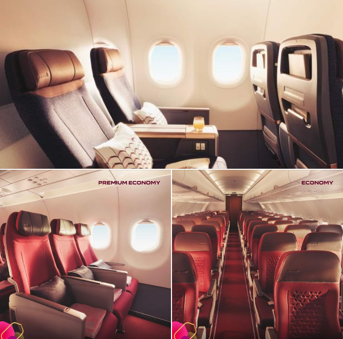 Air India premium eco cabin