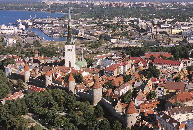 tallinn city wall in Estonia tallinn